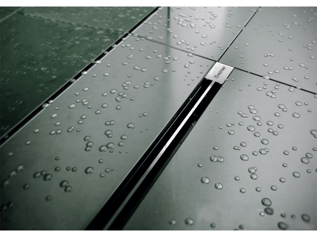 Rigola pentru duș cu fantă, Slim Line 750, (750x100x85-120mm)